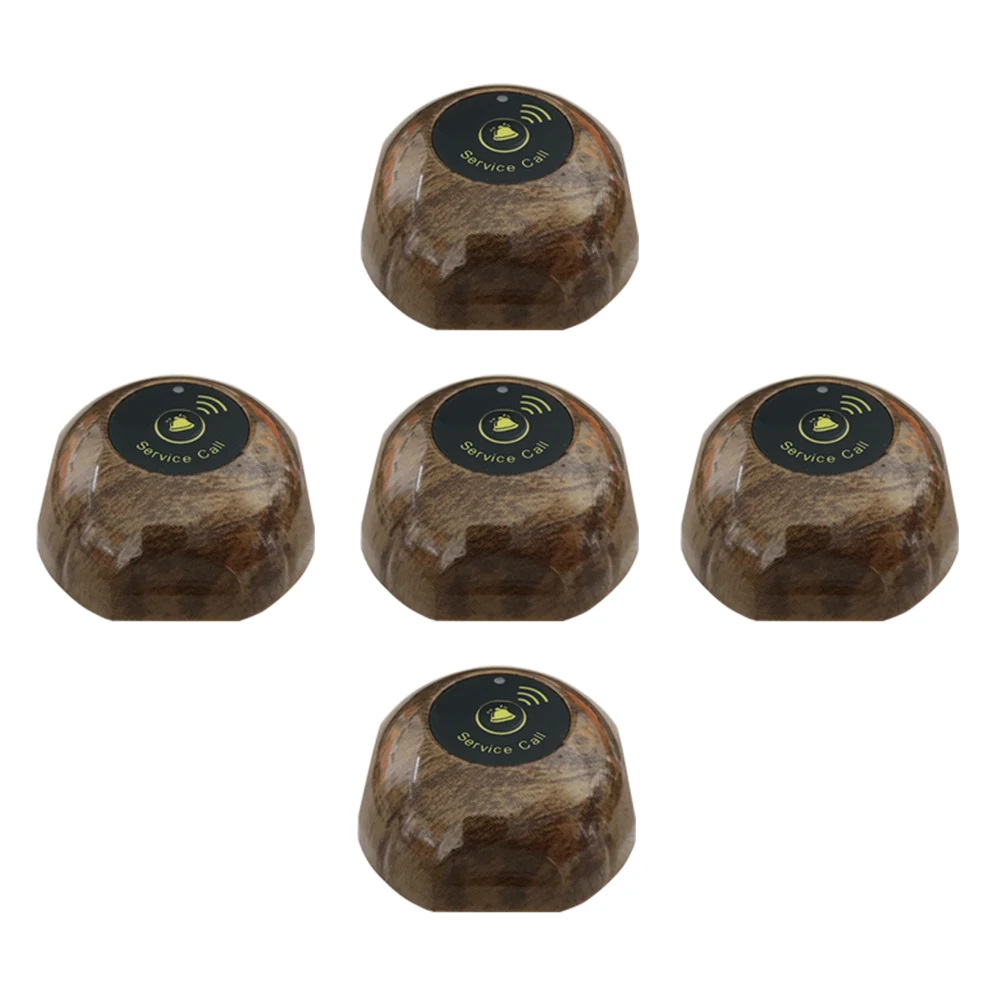 

JINGLE BELLS 5 pcs of quality guest calling buttons 433mhz call button call bells service cafe service call buttons on sale