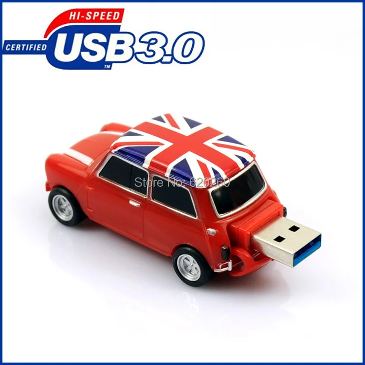 Simulation Mini Cooper usb flash drive 64gb,Cars Model usb 3.0 memory