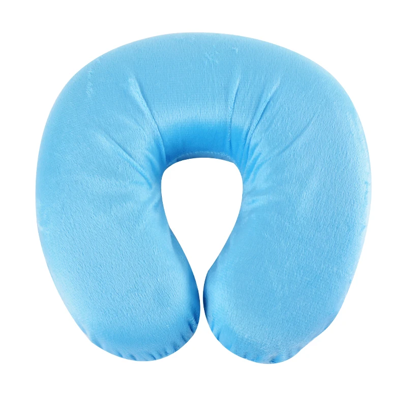 Buy 1PC U Shaped Travel Pillow Pure Color Rest Pillow