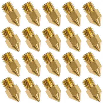 

5/10/20Pcs 3D Printer Nozzle 0.4mm MK8 Extruder Head for Creality Cr10
