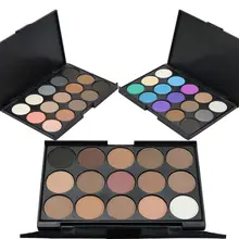 15 цветов Палитра теней для век длительная палета де Сомбра Сексуальный макияж палитра Maquiagem Макияж набор Палетка для контурирования лица профессиональный