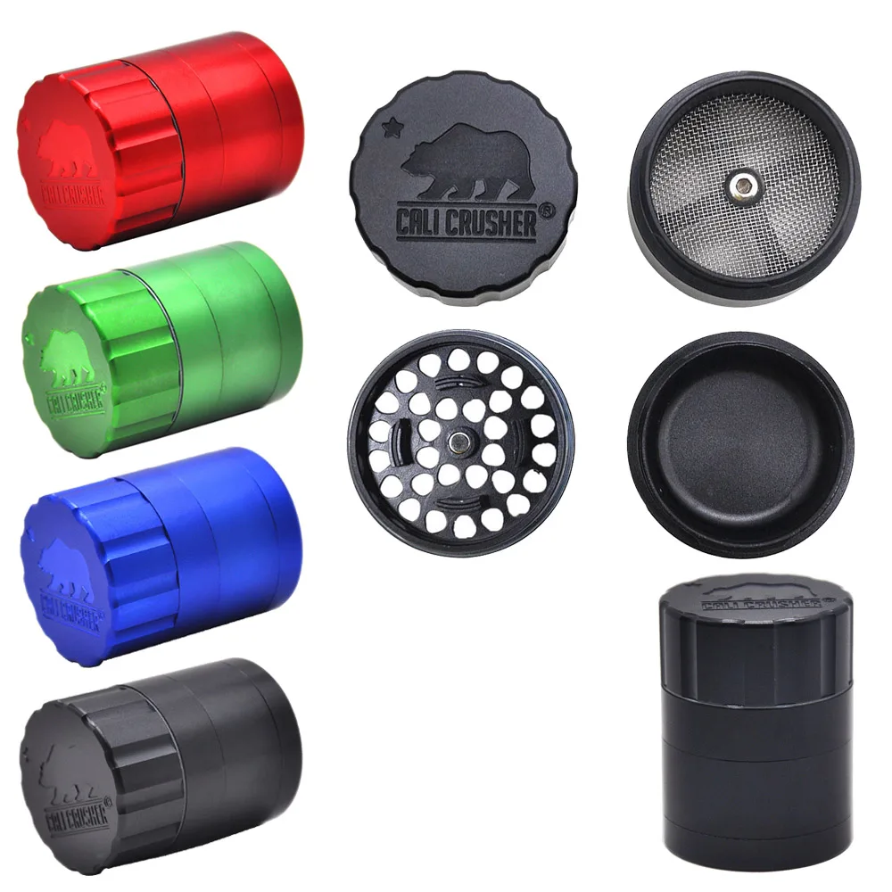 

4 Layer Zinc Alloy Tobacco Grinder Spice Weed Grinders Herbal Herb Cutterhot Cutter Portable Mini Hand Cali crusher grinder