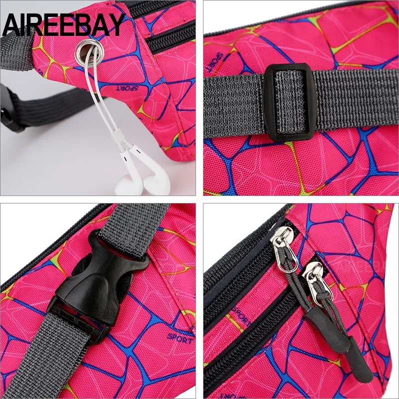 Модные женские поясные сумки AIREEBAY с принтом для девочек забавные набедренные