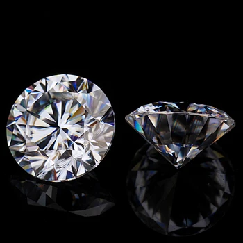 

2pcs/pack Round Brilliant Cut 6.0mm VVS Clarity EF Color Loose Moissanites stone for jewelry making