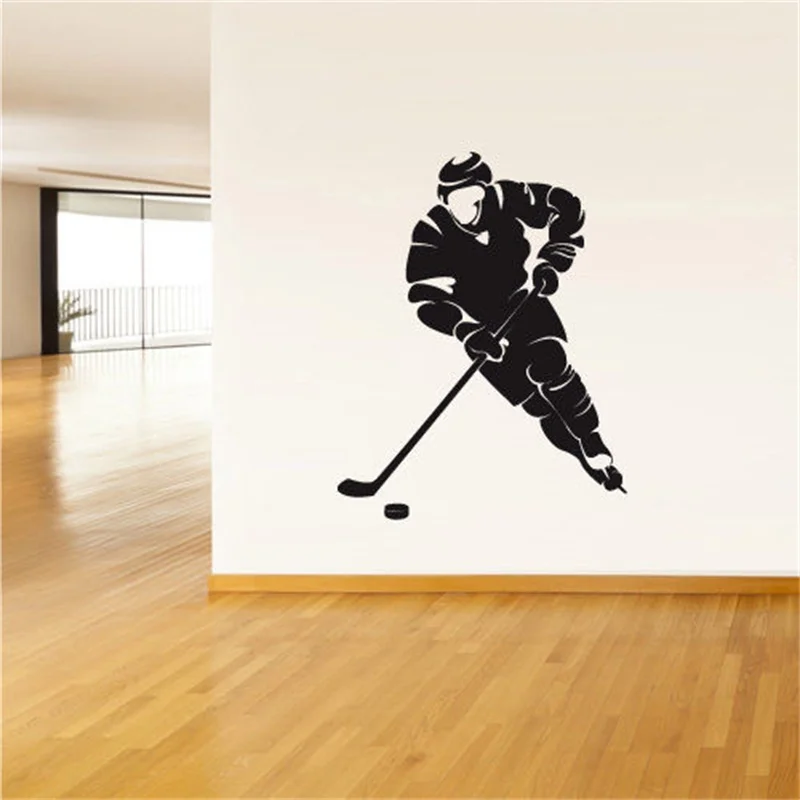 Виниловая наклейка на стену для хоккея ворот игр|vinyl stickers|hockey stickervinyl wall stickers |