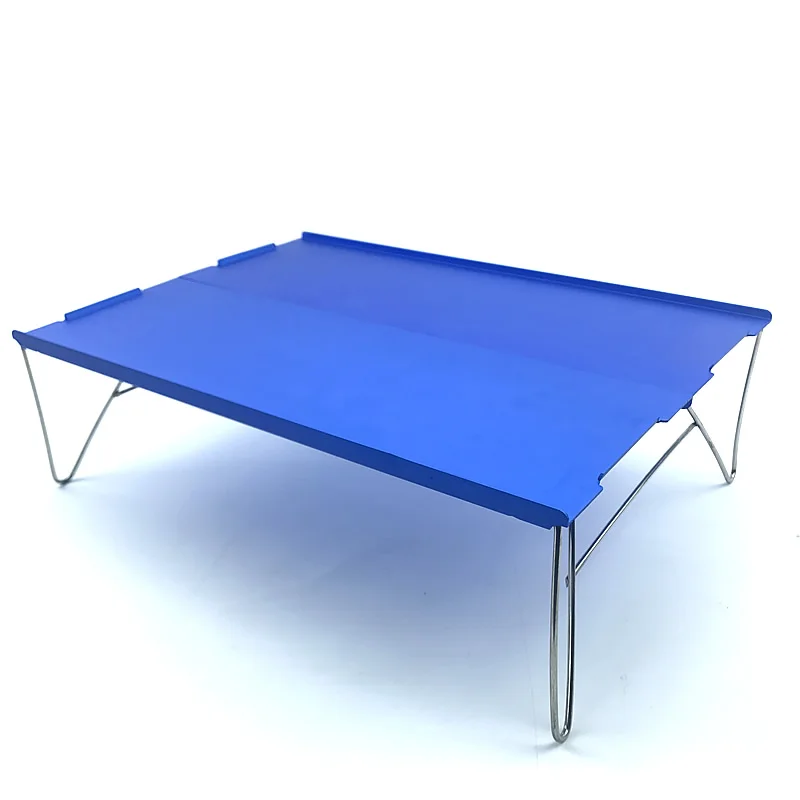 Сверхлегкий Алюминий Таблица открытый складной стол стул набор для столовой Пикник Отдых на природе барбекю походный стол - Цвет: 03