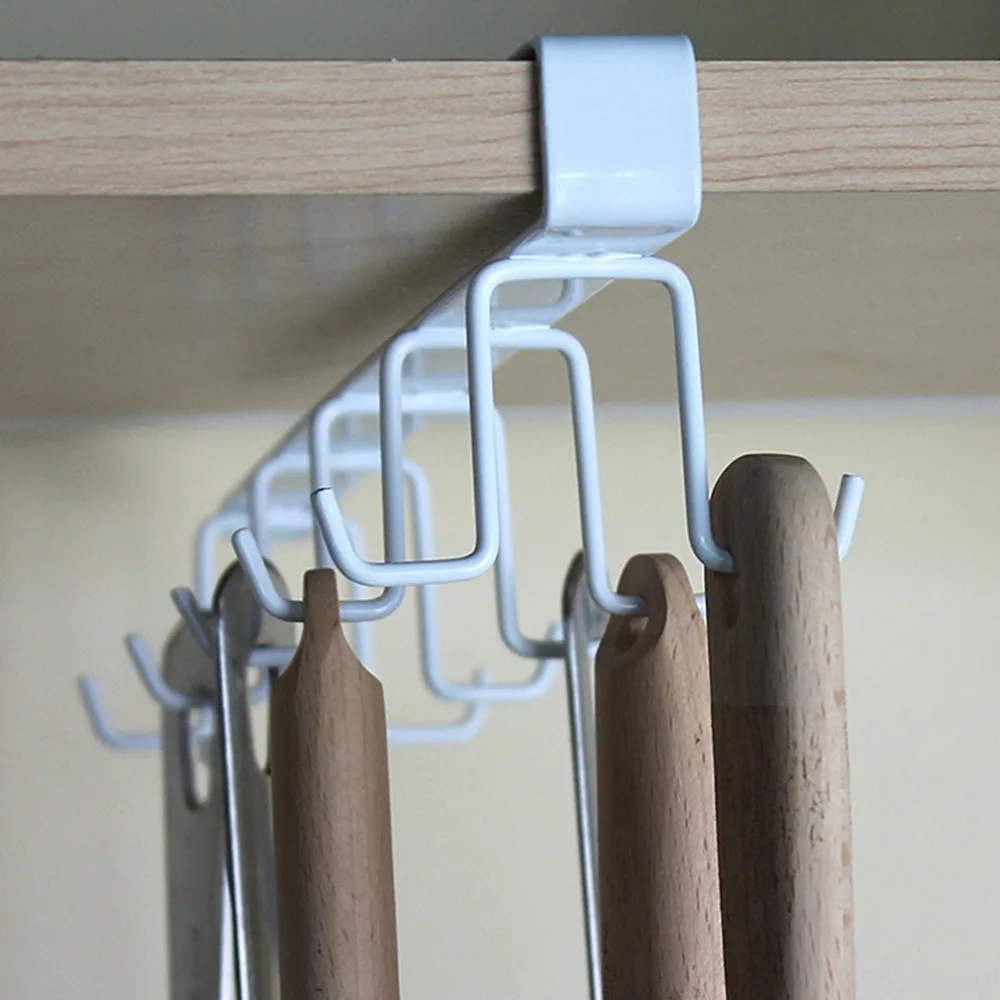 

2017 NEW Practical Design Kitchen Storage Rack 10 Hooks Metal Cupboard Hanging Hook Hanger Organizer Kitchen Accessories