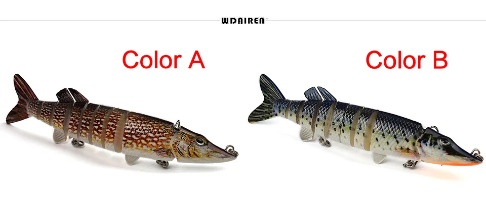 WDAIREN дизайн 9 секций рыболовные приманки-Воблеры 15,7 см 21,3 г плавающая приманка с 6# крюком рыболовные снасти 13 цветов рыболовные приманки
