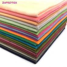 ZYFMPTEX Новое поступление 30 цветов полиэфирная плюшевая ткань, Лоскутная Ткань, сделай сам шитье квилтинг толстые четверти материал для ребен...