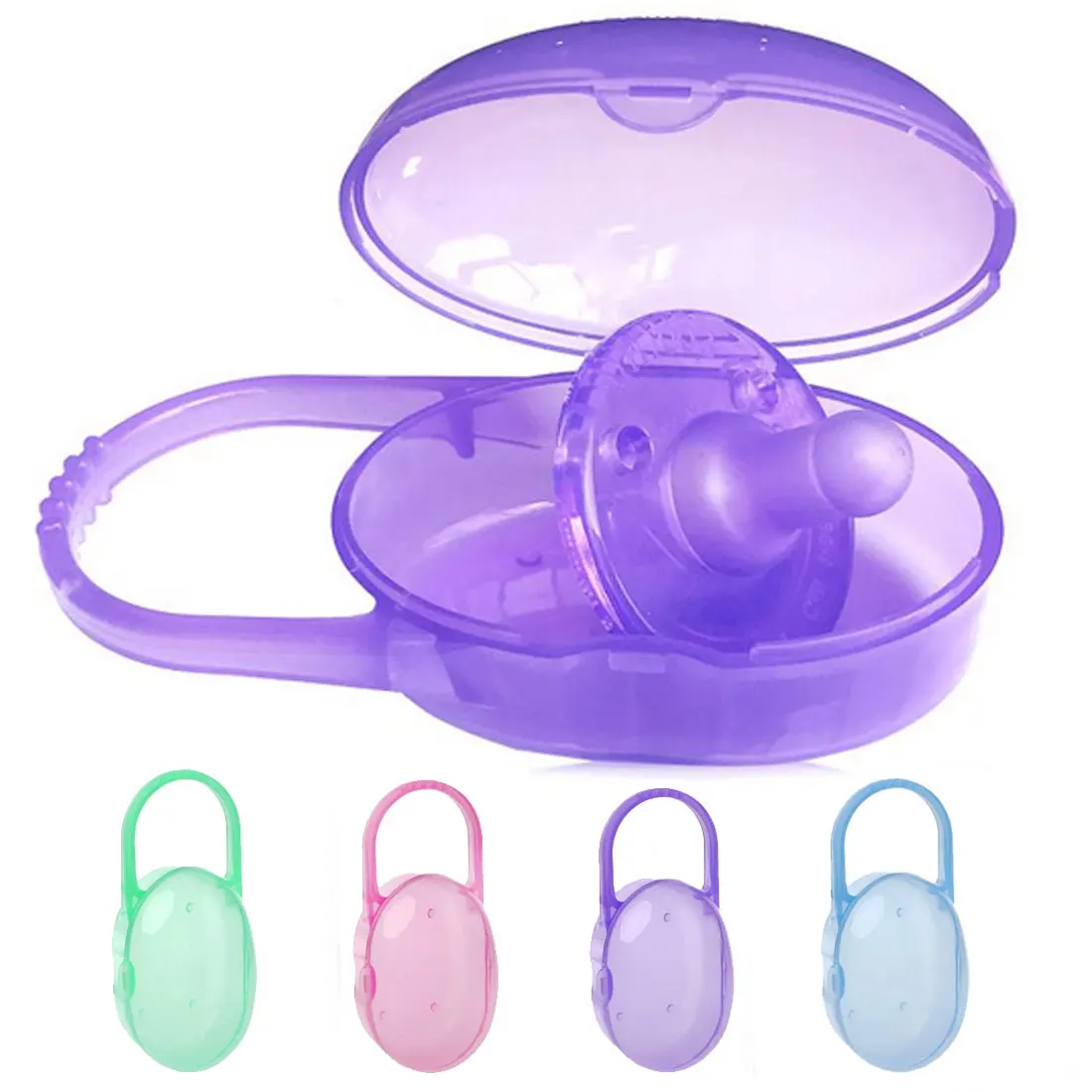 

1Pc Soild Portable Baby Infant Kids Pacifier Nipple Cradle Case Holder Travel Storage Box