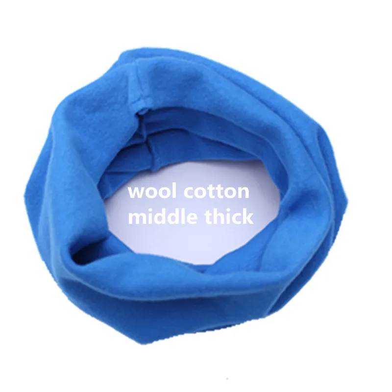 New wool cotton middle thick solid color baby scarf bibs winter warm kids O ring collars star anchor children bibs scarves burp