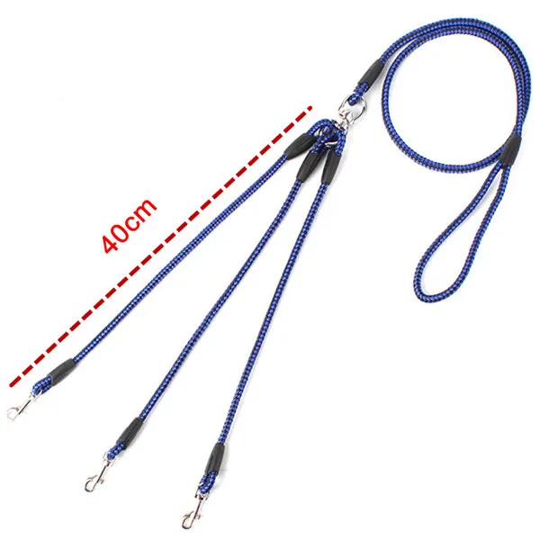 Heavy Duty 3 Way Dog Coupler Leash Splitter Triple No Tangle Nylon Pet Leash for Walking Three Dogs 3 in 1 Traction Rope2_