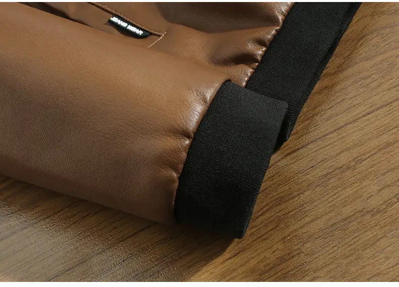 Leather Jackets Mens Winter Autumn Male Motorcycle Leather Jacket High Quality PU Spring Coats Man Black Blue Brown Red 2018 4XL 8