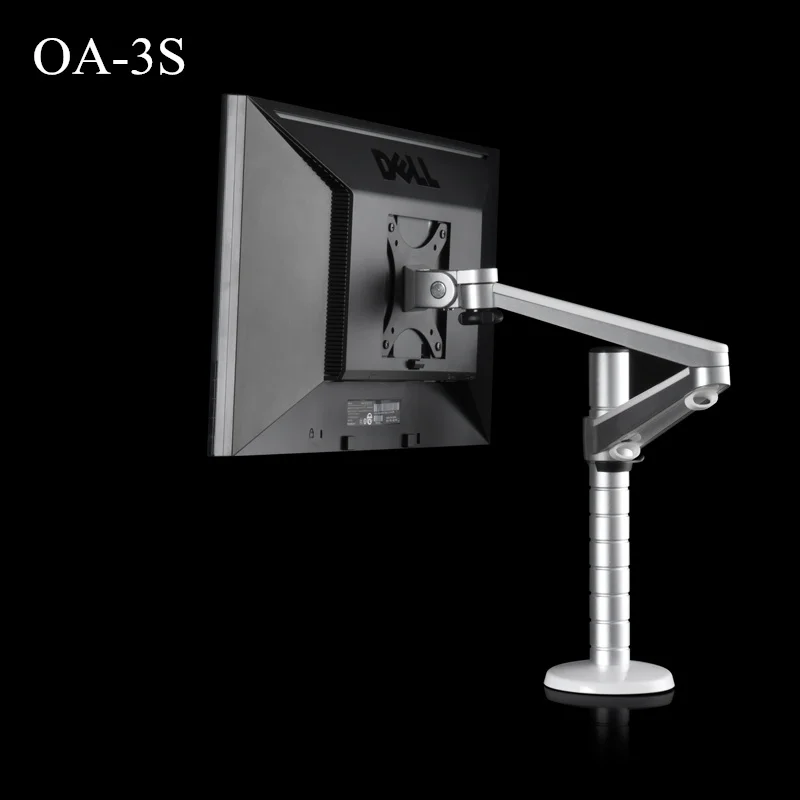 

OA-3S Height Adjustable LCD Monitor Holder Aluminum Alloy Rotation Desktop Display TV Long Arm VESA Stand Max Support 27 inch