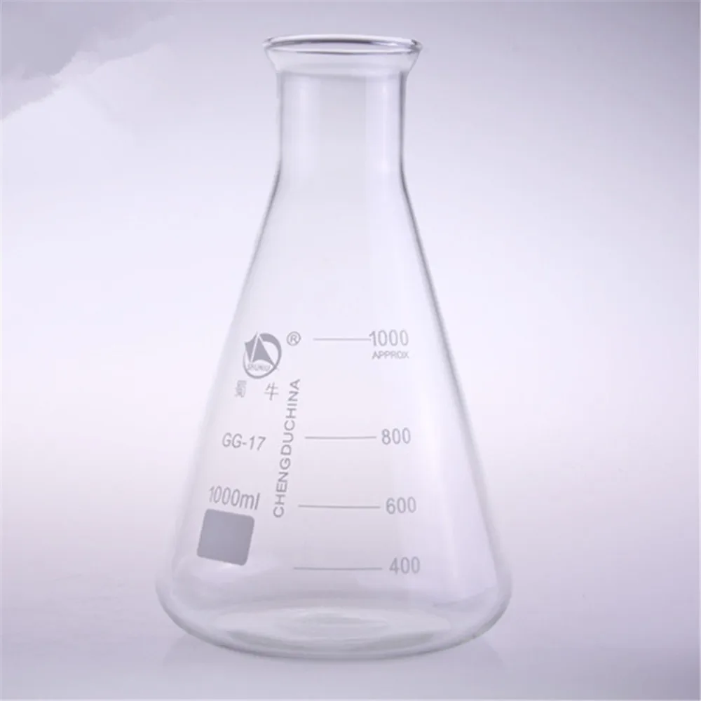 1000ml,Glass Erlenmeyer Flask,Glass Conical Flask,Bell ...