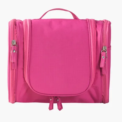 Rose red Bokinslon женские косметички, модные нейлоновые многофункциональные косметички, Женская однотонная косметичка - Цвет: Rose red