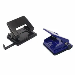 School Office Metal Two Hole Puncher Hand Paper Punch Two Hole Scrapbooking Punches 20 Pages Paper Cutter 1 PC 6mm hole