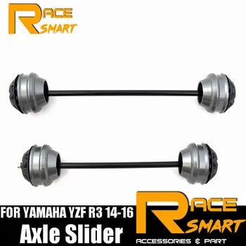 

Front Rear Axle Fork Wheel Protector Crash Slider Falling Protection For YAMAHA YZF R3 2014 2015 2016 YZF-R3 YZFR3