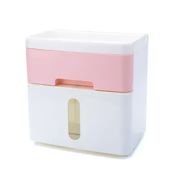 

Wall-Mounted paper towel rack toilet waterproof roll Tissue Box Drawer no punching strong traceless sticker Tissue Dispenser