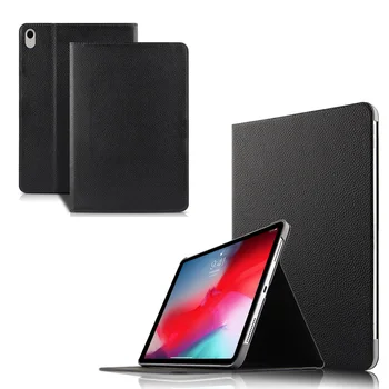 

High Quality Genuine Real Leather Shell Skins Flip Stand Sleeve Capa Cover Funda Case For Apple iPad Pro 11 2018 11 inch Tablet