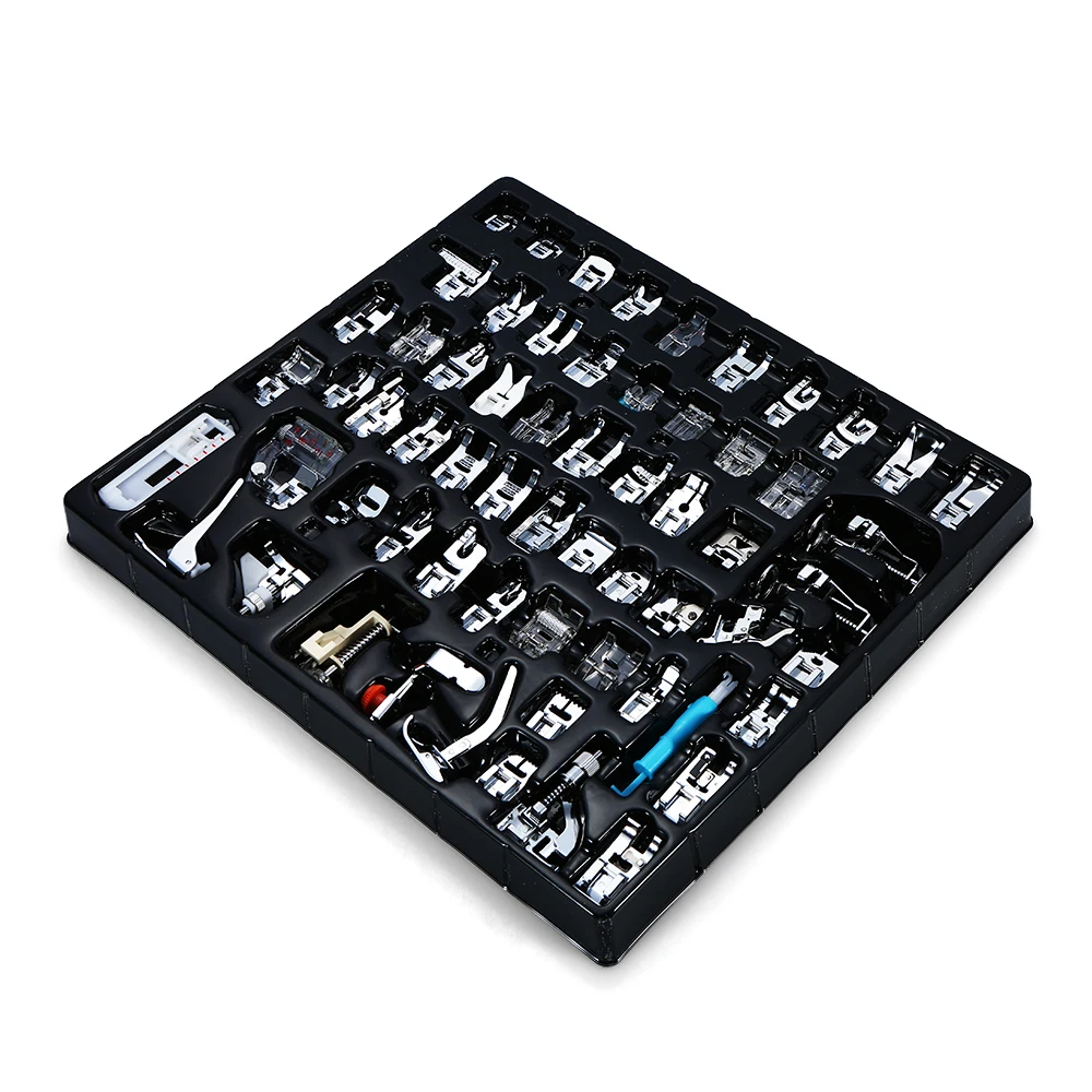 

62pcs Professional Domestic Sewing Machine Presser Foot Set Kit Accessories for Most Sewing Machines with Low-Shank System