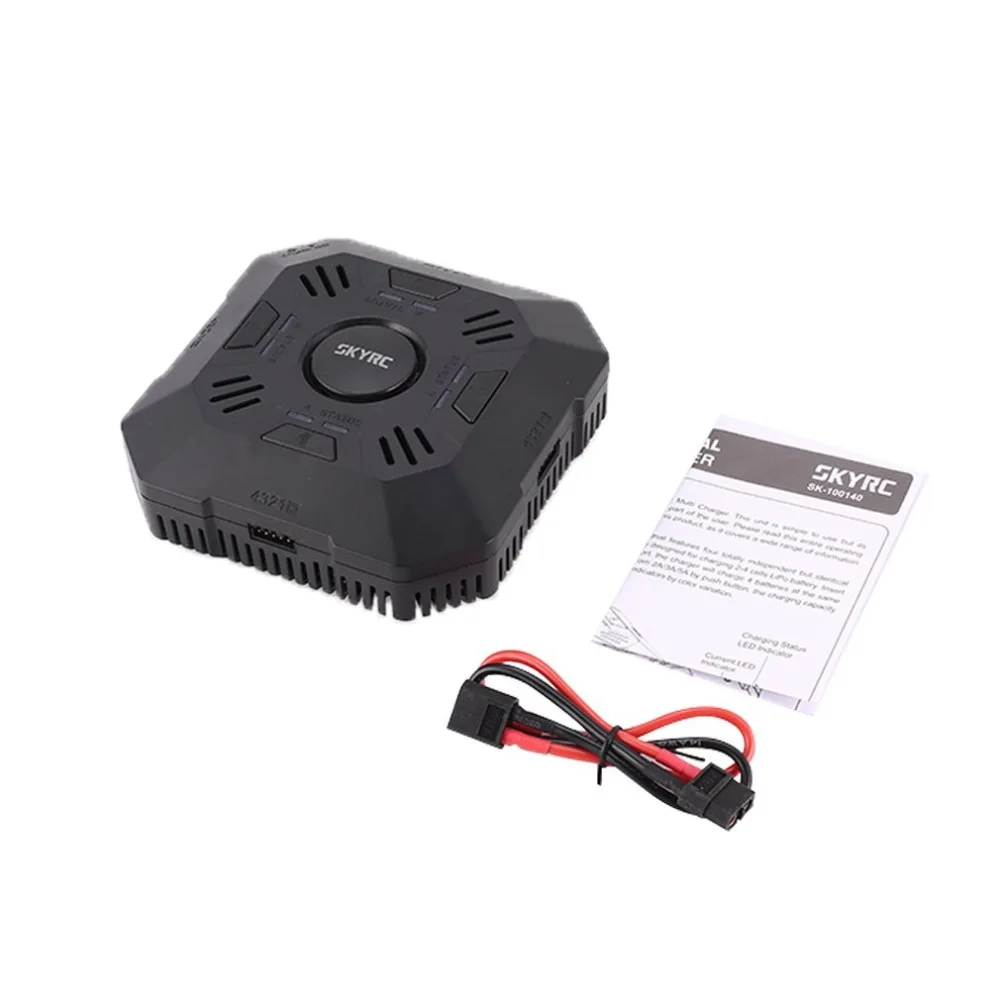 

SKYRC E4Q 4-Port XT60 Multi Balance DC Charger Discharger for 2-4S LiPo Drone Battery Charging Adjustable Current 2A 3A 5A