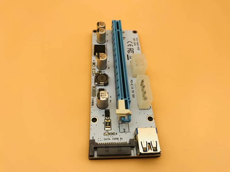 100 шт USB3.0 кабель 008 S стояк PCIe PCI-E PCI Express Riser Card 1x к 16x SATA к 4Pin IDE Molex разъем питания для Bitcoin Miner горно
