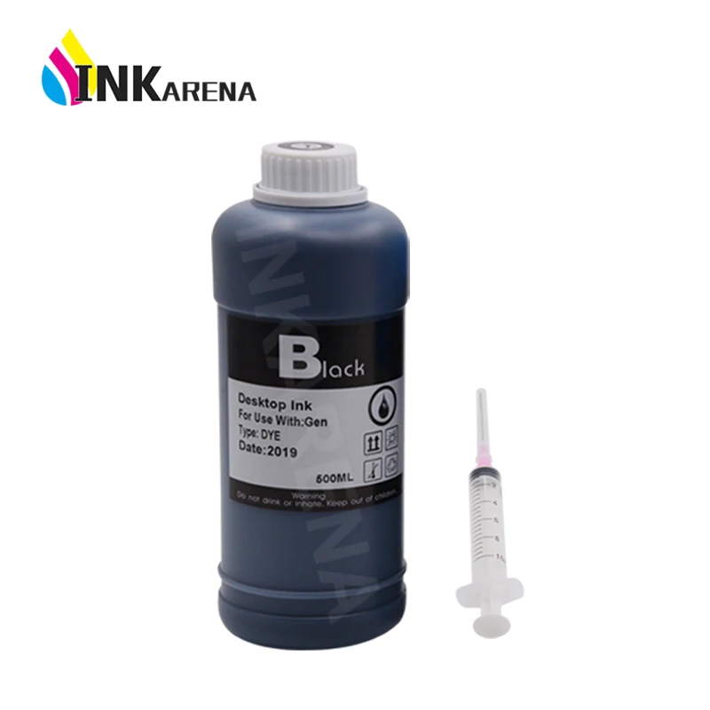 

INKARENA Universal 500ml Ink Black Refill kit Dye Printer ink for HP For Canon For Epson refill ink Cartridge Ciss Tank kit