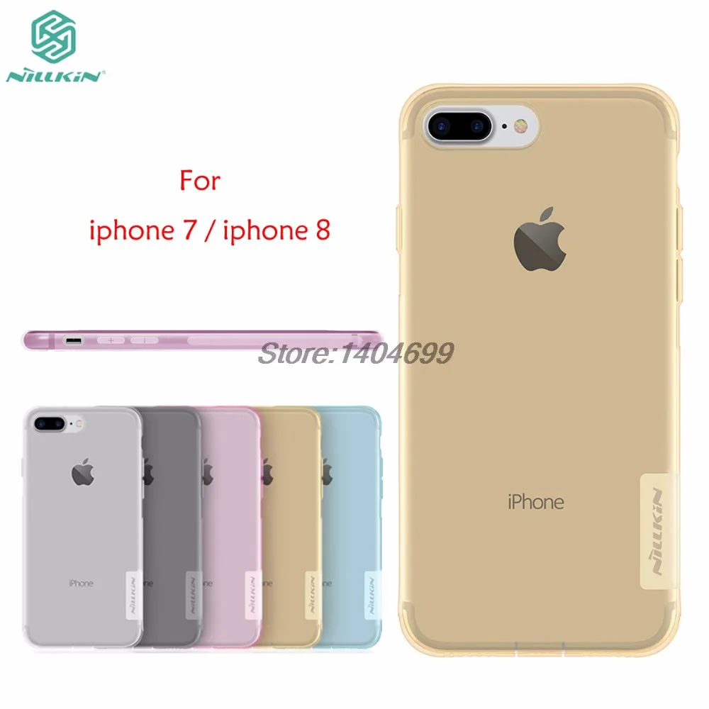 

sFor Apple iPhone 8 Case Nillkin Nature Series Back Cover Clear Transparent Soft TPU Case For iPhone 7