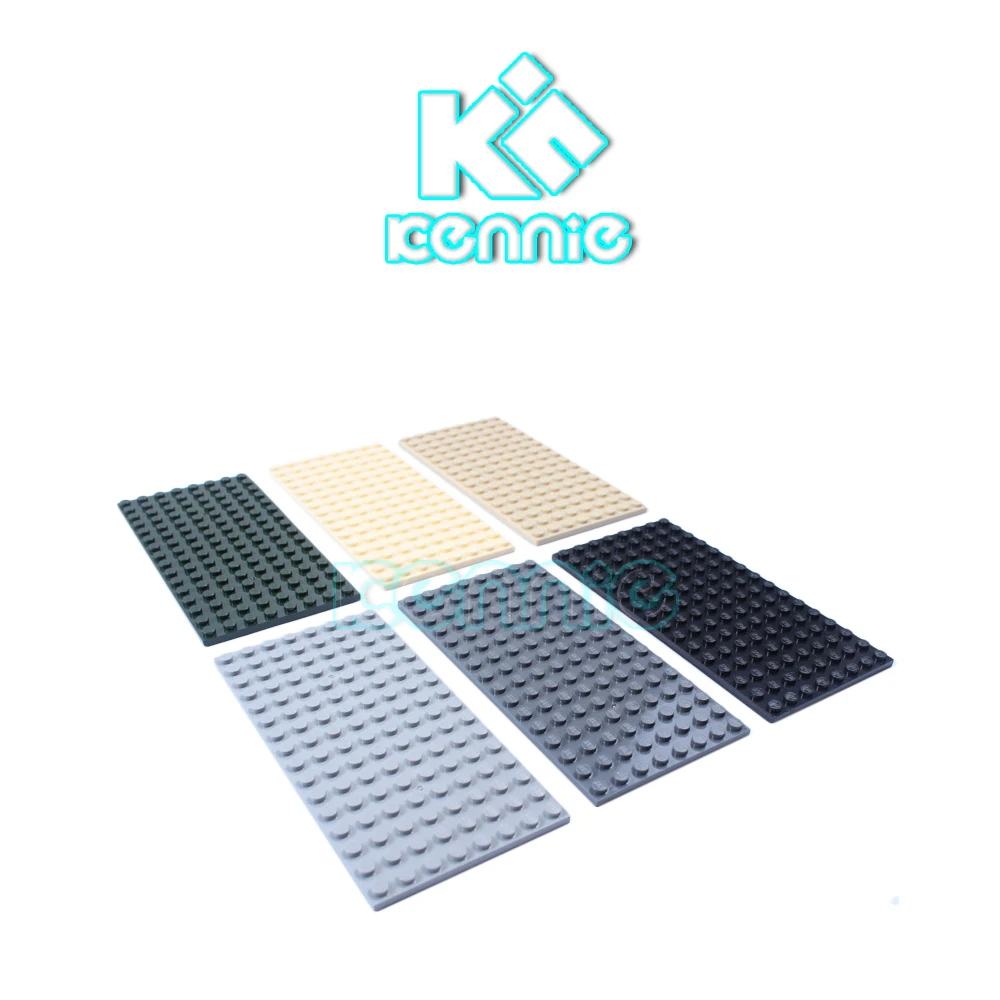 

20pcs/lot Kennie MOC DIY Building block NO.92438 short 8*16 bottom plate 8x16 low plate base plate