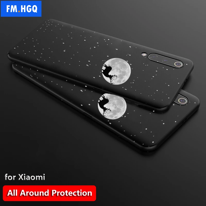 

Magnetic Car Holder Case For Xiaomi Mi 9 9SE Patterned hard PC Magnet Case For Xiaomi Mi 9 8 SE 6X A2 8Explorer lite Metal Plate