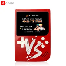 KOBWA портативная Ретро игровая консоль Классический игровой плеер ТВ игровая консоль Встроенный 500 игр Рождественский подарок на день рождения для детей