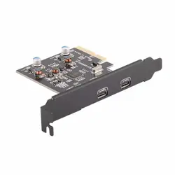 2 порта типа C USB 3,1 (10 Гбит/с) PCI-E PCI Express карта расширения хост-карта концентратор контроллер адаптер ULS-U31P2AS-2C
