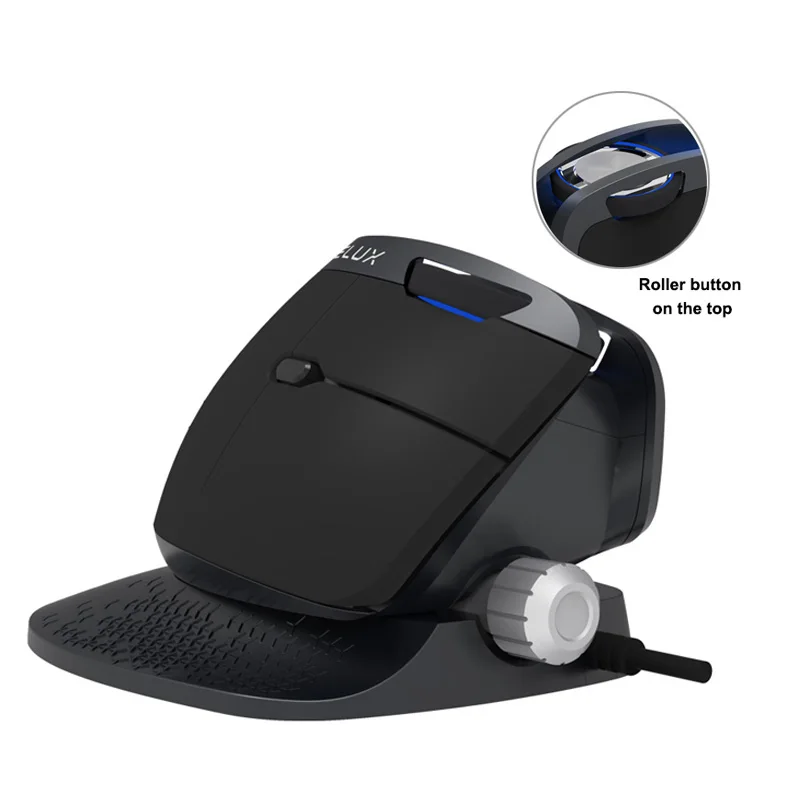 

M618X Ergonomic Vertical PC Mouse USB Wired 6 Buttons 4000 DPI Mause Gamer Right Hand Mice with Wrist Mat For Computer