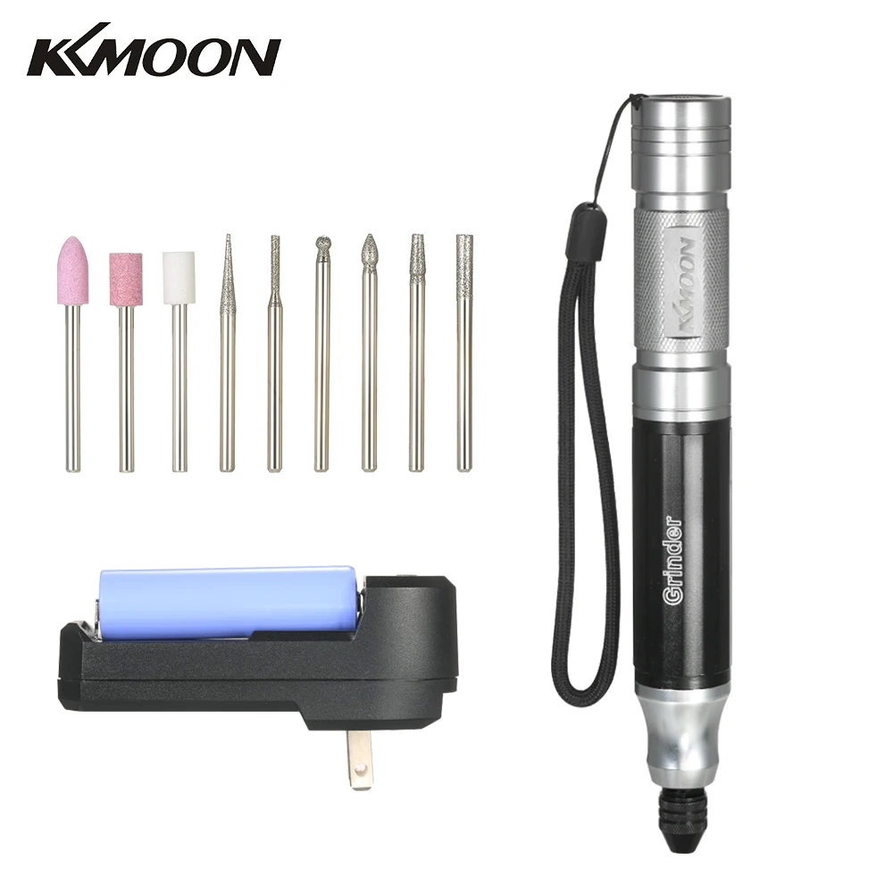 

KKmoon 3.7V 35W Mini Electric Grinder Drill Tool Wireless Engraving Pen Grinding Milling Polishing Tools
