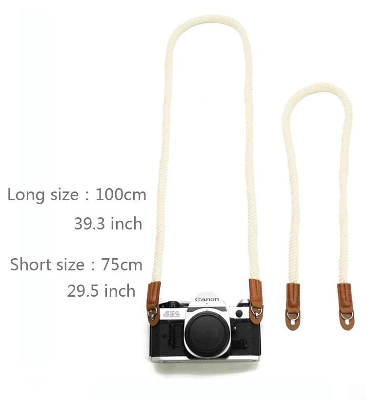 Camera Strap for Sony Nikon Leica Canon Fujifilm X100F X-T30 T20 T10 X-T3 T2 X70 X-Pro2 X-E2S X-E2 Vintage Canvas