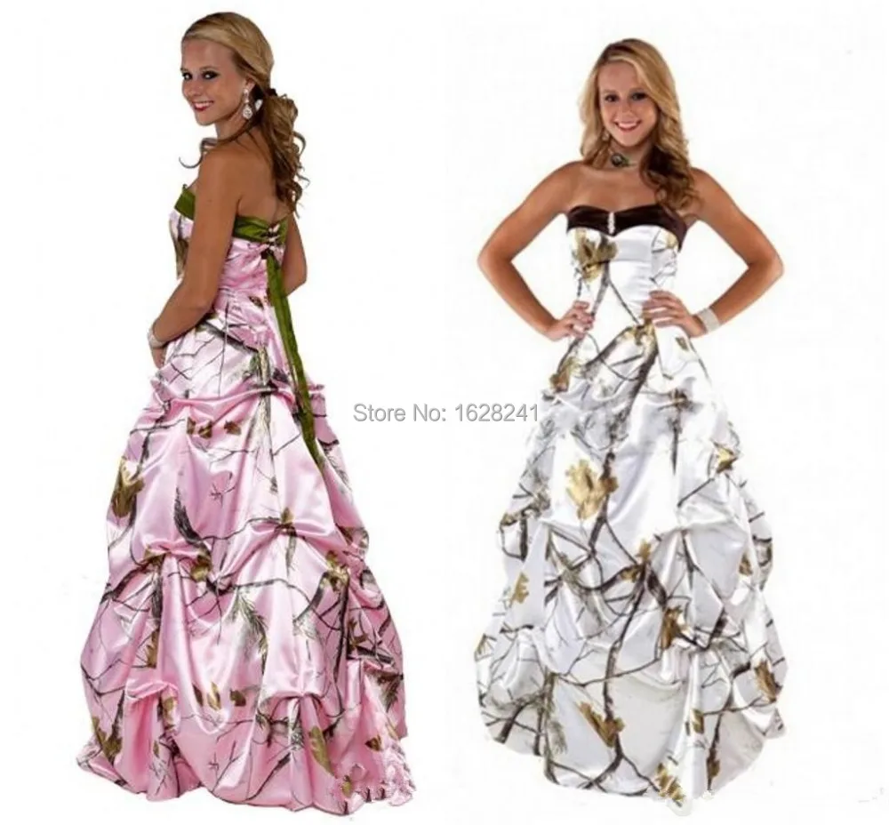 Camo Wedding Dresses 2015 Realtree With Snow Sweetheart With Beads