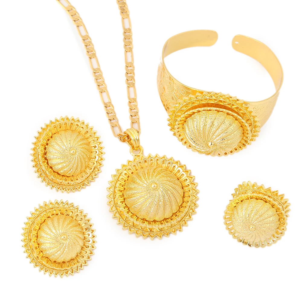 Комплекты ювелирных изделий с крестиком в стиле эфир золотого цвета|cross jewelry