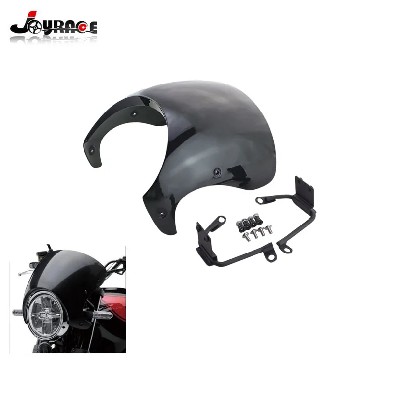 

Motorcycle Windshield Cafe Racer Fairing Wind Shield Deflector Mounting Mount Kits For Kawasaki Z900 RS Z900RS 2017-2018
