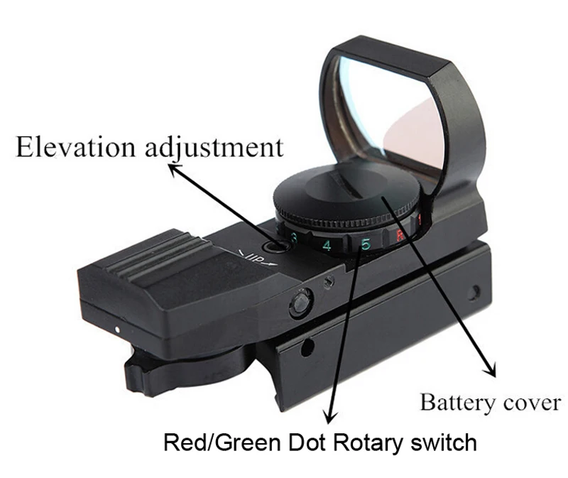 20 мм/11 мм голографический прицел охотничья оптика тактическое устройство прицеливания 4 сетка коллиматорный прицел рефлекс красный зеленый точка