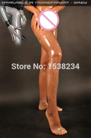 

Transparent Rubber Stockings Thigh High Latex Transparent Stockings Customized