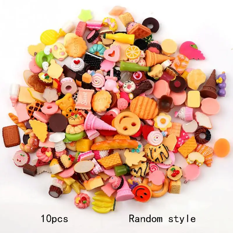 

15*30mm 10Pcs Fast Food&Rilakkuma Squeeze Charms Slow Rising Toy Collection Gift DIY Handmade Accessories