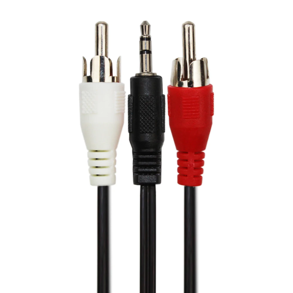 Eustak AV 1 в 2 аудио стерео Aux шнур от 2RCA до 3 5 мм штекер RCA кабель для провода динамика