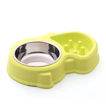 

Stainless Steel Dog Bowl Travel Pet Dry Food Bowls For Cats Dogs Outdoor Drinking Water Fountain Pet Dog Dish Feeder