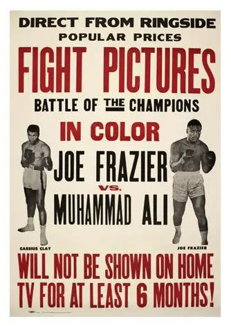 JOE FRAZIER MUHAMMAD ALI FIGHT PICTURES vintage SILK POSTER Decorative painting 24x36inch | Дом и сад