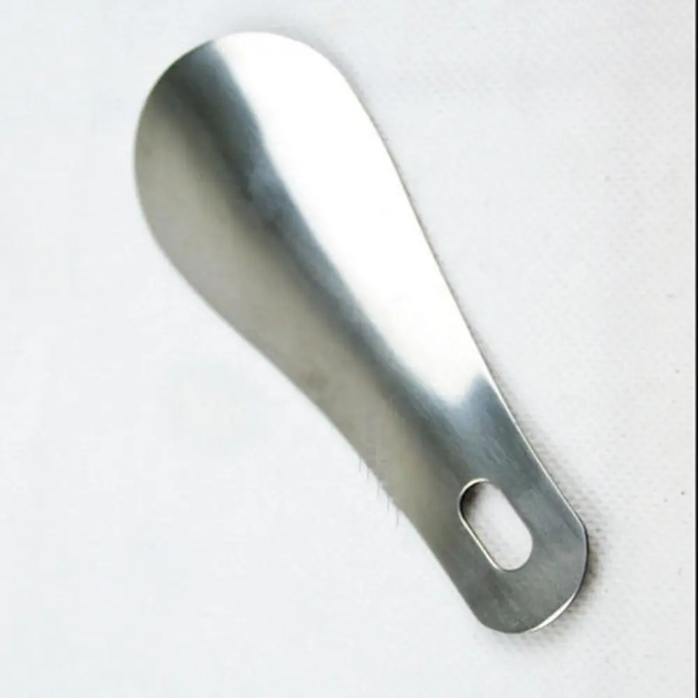 

gootrades 10cm 4" Stainless Steel schoenlepel Metal Shoe Horn Long Shoespooner Spoon FO shoe stretcher for shoes woman Xmas