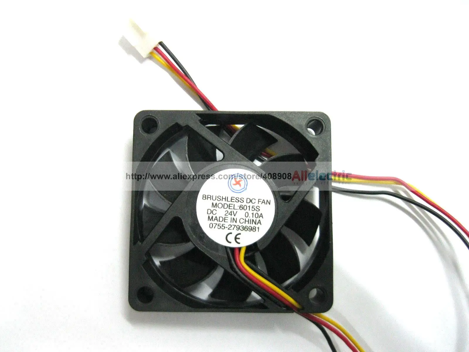 ФОТО 10 Pcs Brushless DC Cooling 9 Blade Fan 6015 24V 3 Wires 