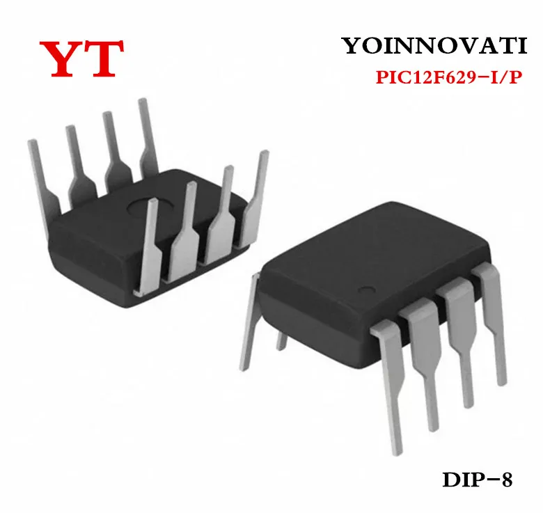 10 шт. PIC12F629-I/P PIC12F629 12F629 DIP-8 8-Pin FLASH-Based 8-Bit лучшее качество | Электронные компоненты и