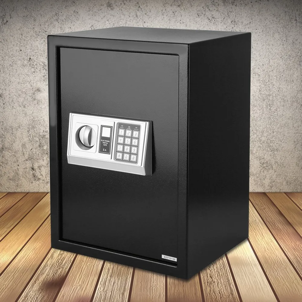 

Newest Safe Deposit Box Safety Combination Code Locking Storage Money Cash Coins Treasure Property Box Na-25-EA