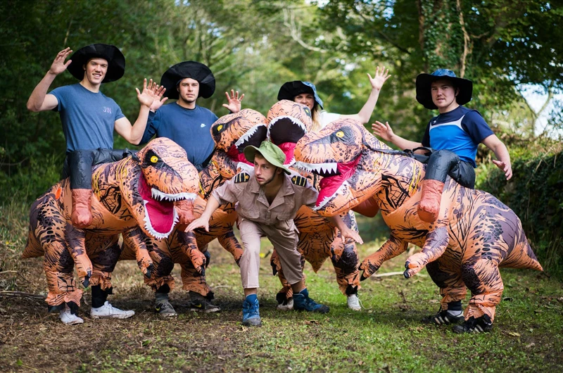 plus size cosplay T-REX Inflatable Children's Clothing  Jurassic Tyrannosaurus Rex Thanksgiving Christma Dinosaur Anime Cosplay Party Show winifred sanderson costume